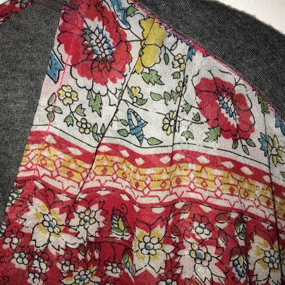 Anthropologie Tiny Floral Print Cap Sleeve Top - Picture 7 of 16